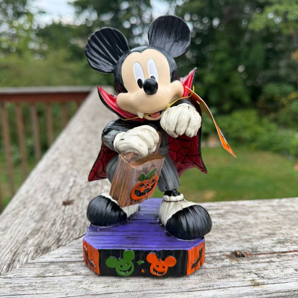 NEW Mickey Mouse Halloween Vampire Costume Figurine 7”